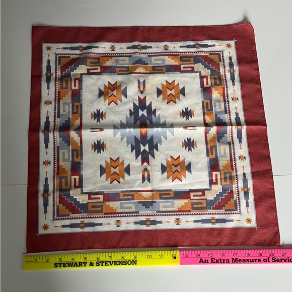 Spring’s Industries Vintage Southwest Aztec
Bandana/Scarf. Square 21x21. - Picture 2 of 4